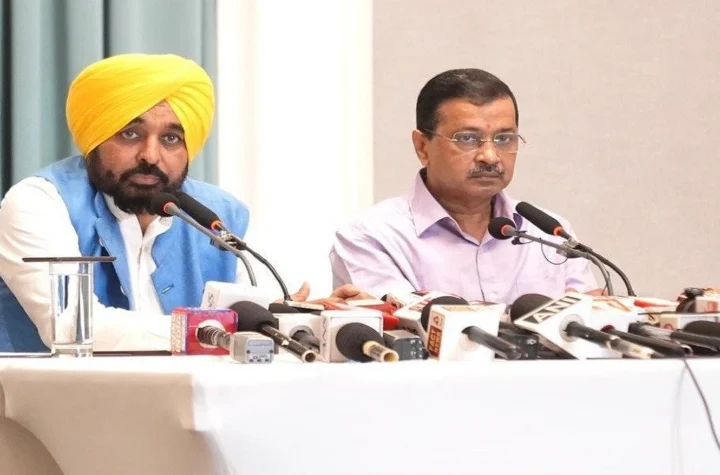 cm mann arvind kejriwal pc
