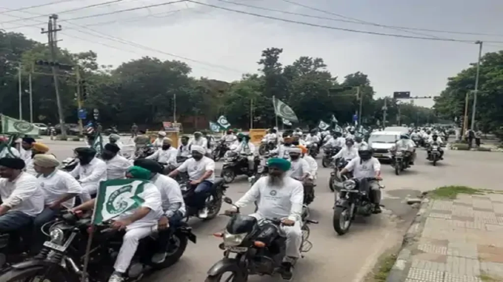 Farmers bike rally