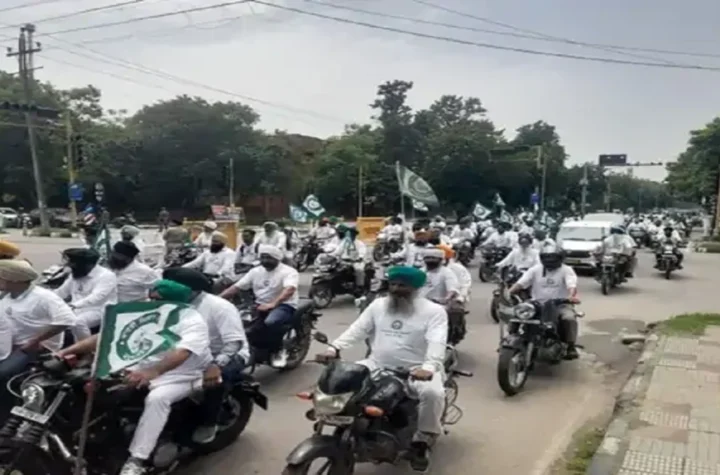 Farmers bike rally