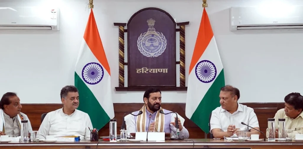 Nayab Singh Saini meeting