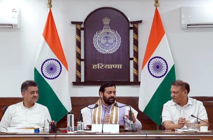 Nayab Singh Saini meeting