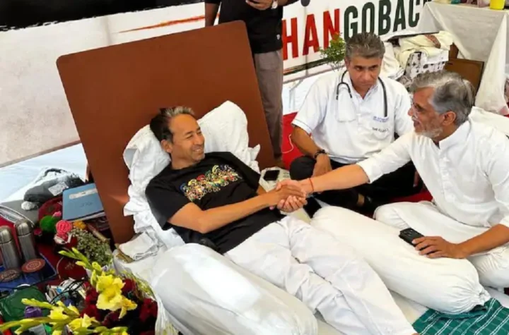 Sonam Wangchuk with Pawan Khera