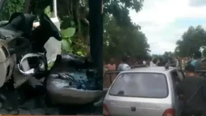असम राइफल्स की गाड़ी में धमाका