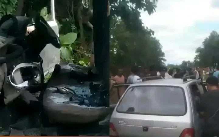 असम राइफल्स की गाड़ी में धमाका
