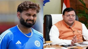 Rishabh pant CM Dhami