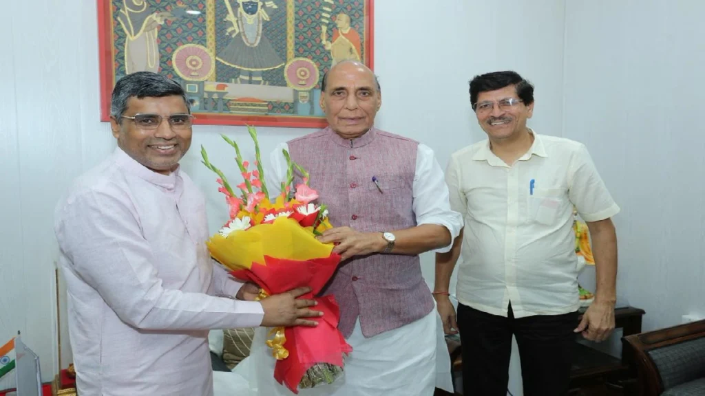 महीपाल ढांडा और राजनाथ सिंह