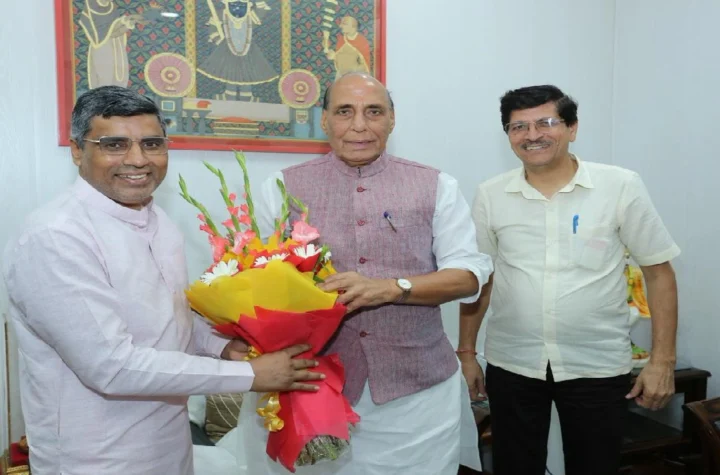 महीपाल ढांडा और राजनाथ सिंह