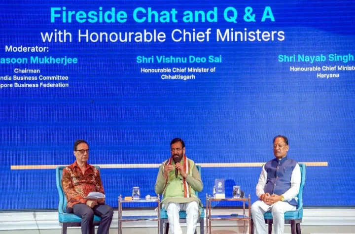 CM Saini in Singapore